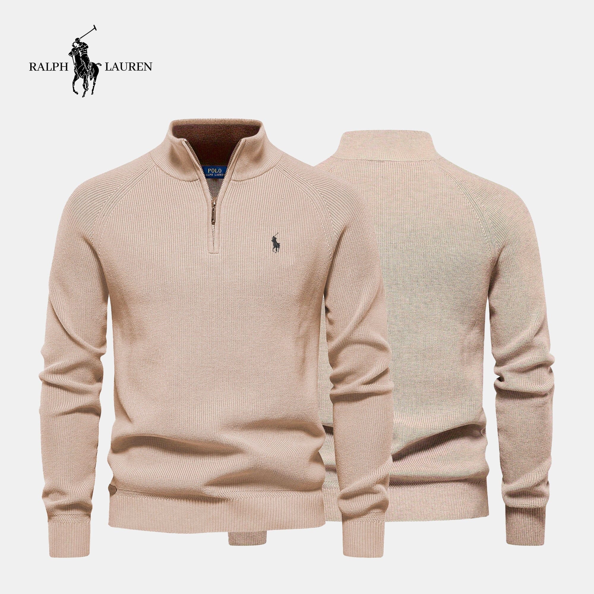 Men's R&L™ Zip Neck Sweater (Clearance)